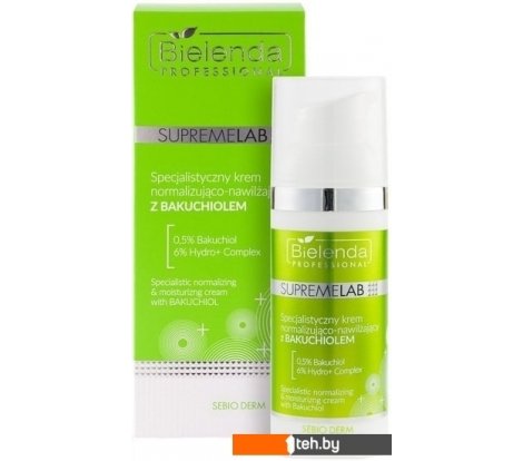  - Косметика по уходу за лицом Bielenda Крем Supremelab Sebio Derm нормализующий с бакучиолом 50 мл - Крем Supremelab Sebio Derm нормализующий с бакучиолом 50 мл