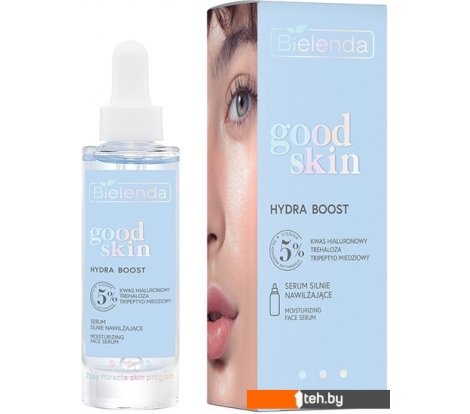  - Косметика по уходу за лицом Bielenda Сыворотка для лица Good Skin Hydra Boost Увлажняющая с гиалуроновой кислотой 30 мл - Сыворотка для лица Good Skin Hydra Boost Увлажняющая с гиалуроновой кислотой 30 мл