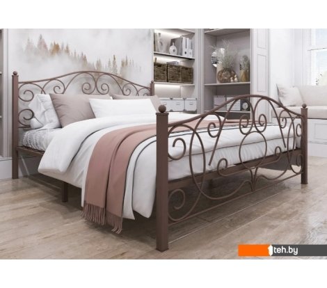  - Кровати Князев Мебель Виктория 120x200 ВЯ.120.200.К (коричневый муар) - Виктория 120x200 ВЯ.120.200.К (коричневый муар)