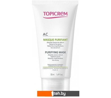  - Косметика по уходу за лицом Topicrem Маска для лица Очищающая 50 мл - Маска для лица Очищающая 50 мл