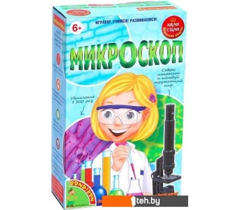  - Игры-опыты, эксперименты Bondibon Науки с Буки Микроскоп ВВ1165 - Науки с Буки Микроскоп ВВ1165