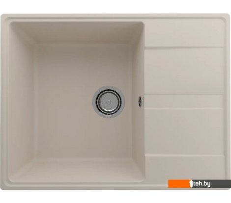  - Кухонные мойки Ulgran Quartz Prima 650-02 (лен) - Quartz Prima 650-02 (лен)