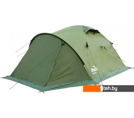  - Палатки TRAMP Mountain 4 v2 (зеленый) - Mountain 4 v2 (зеленый)