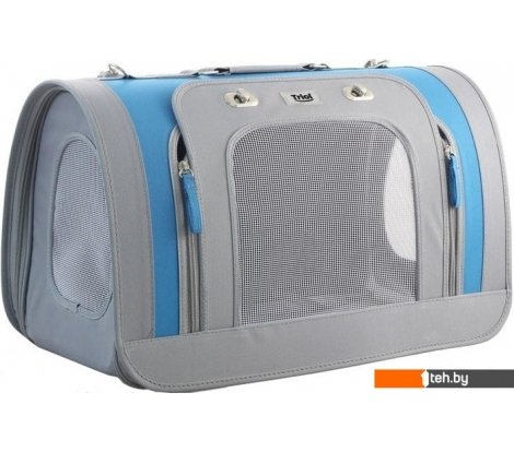 - Сумки, переноски для животных Triol Лаура (серый/голубой) - Лаура (серый/голубой)