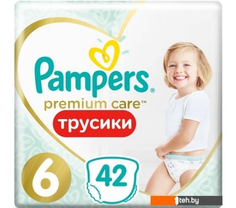  - Детские подгузники Pampers Premium Care Pants 6 Junior (42 шт) - Premium Care Pants 6 Junior (42 шт)