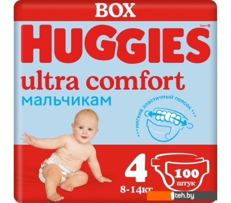  - Детские подгузники Huggies Ultra Comfort 4 Disney Box Boy (100 шт) - Ultra Comfort 4 Disney Box Boy (100 шт)