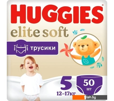  - Детские подгузники Huggies Elite Soft 5 (50 шт) - Elite Soft 5 (50 шт)