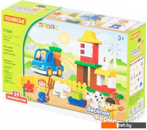  - Конструкторы Полесье 77585 Весёлая ферма - 77585 Весёлая ферма