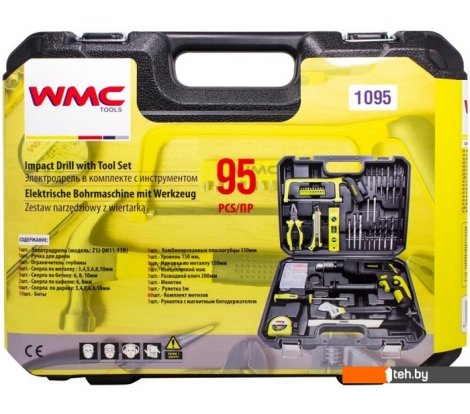 - Электродрели и строительные миксеры WMC Tools 1095 (набор оснастки) - 1095 (набор оснастки)