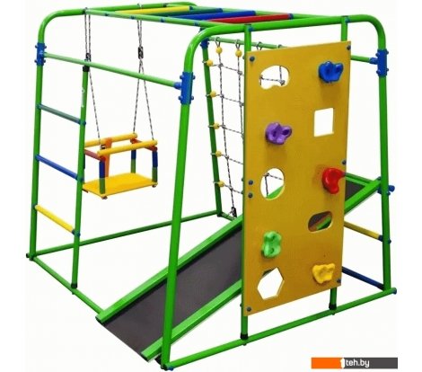  - Детские спортивные комплексы и игровые площадки Формула здоровья Start Baby 2 Плюс (зеленый/радуга) - Start Baby 2 Плюс (зеленый/радуга)