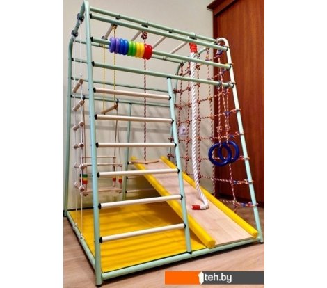  - Детские спортивные комплексы и игровые площадки Вертикаль Веселый малыш Next (горка, мягкие бортики, изумрудный) - Веселый малыш Next (горка, мягкие бортики, изумрудный)