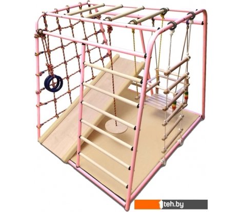  - Детские спортивные комплексы и игровые площадки Вертикаль Веселый малыш Maxi (горка, мягкие бортики, розовый) - Веселый малыш Maxi (горка, мягкие бортики, розовый)