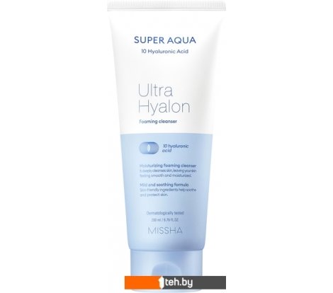  - Косметика по уходу за лицом Missha Пенка для умывания Super Aqua Ultra Hyalron Foaming Cleanser - Пенка для умывания Super Aqua Ultra Hyalron Foaming Cleanser
