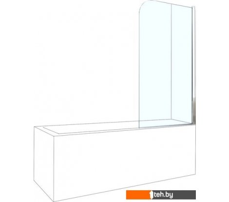  - Шторки и карнизы для ванн и поддонов Berges Wasserhaus River 065001 80х140 - River 065001 80х140