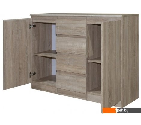  - Комоды, тумбы Евва Турин ТР-2D4S/S (дуб сонома) - Турин ТР-2D4S/S (дуб сонома)