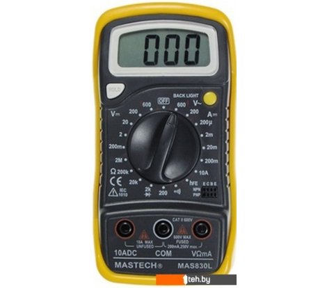  - Мультиметры, токовые клещи, индикаторные отвертки Mastech MAS830L - MAS830L