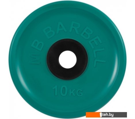  - Гантели, гири, штанги MB Barbell Евро-классик 51 мм (1x10 кг, зеленый) - Евро-классик 51 мм (1x10 кг, зеленый)