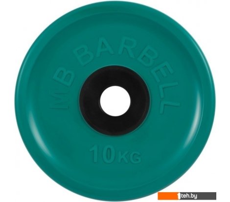 - Гантели, гири, штанги MB Barbell Евро-классик 51 мм (1x10 кг, зеленый) - Евро-классик 51 мм (1x10 кг, зеленый)