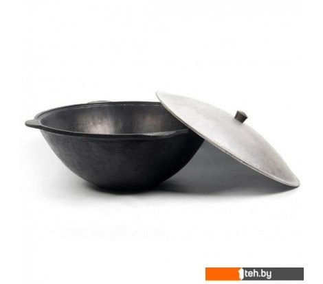  - Казаны Davr Metall с крышкой плоское дно (10 л) - с крышкой плоское дно (10 л)