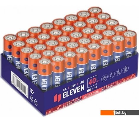  - Батарейки, аккумуляторы, зарядные Eleven AA LR6 OS40 40 шт - AA LR6 OS40 40 шт