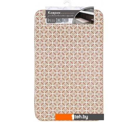  - Аксессуары для ванной и туалета Вилина 7068-002 (50x85, противоскользящий, бежевый) - 7068-002 (50x85, противоскользящий, бежевый)