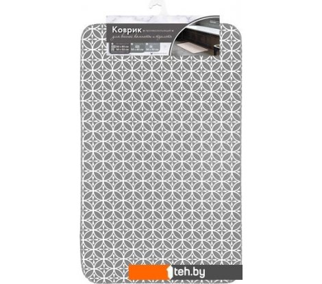  - Аксессуары для ванной и туалета Вилина 7068-002 (50x85, противоскользящий, серый) - 7068-002 (50x85, противоскользящий, серый)