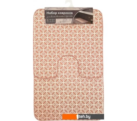  - Аксессуары для ванной и туалета Вилина 7060 002 (50x85, 50x52, противоскользящий, бежевый) - 7060 002 (50x85, 50x52, противоскользящий, бежевый)