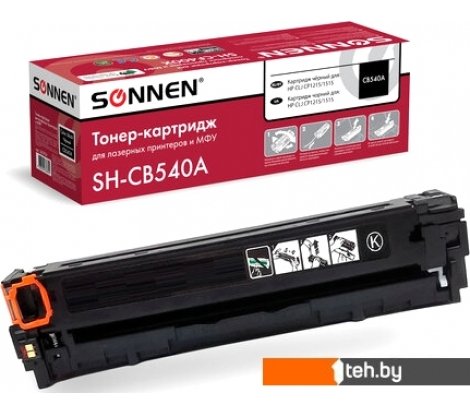  - Картриджи для принтеров и МФУ Sonnen SH-CB540A (аналог HP 125A CB540A) - SH-CB540A (аналог HP 125A CB540A)