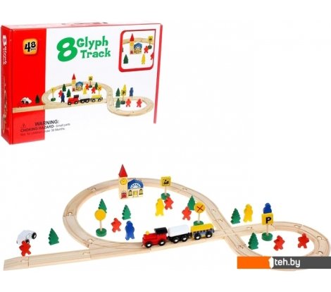  - Детские железные дороги Sima-Land Железная дорога со станциями 504015 (48 деталей) - Железная дорога со станциями 504015 (48 деталей)