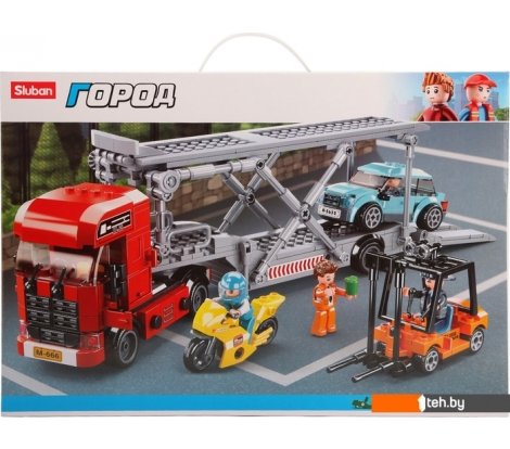  - Конструкторы Sluban Город M38-B0880 Перевозчик машин - Город M38-B0880 Перевозчик машин