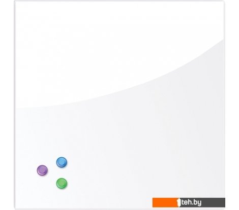 - Офисные доски, флипчарты BRAUBERG стеклянная 45x45 см (белый) - стеклянная 45x45 см (белый)