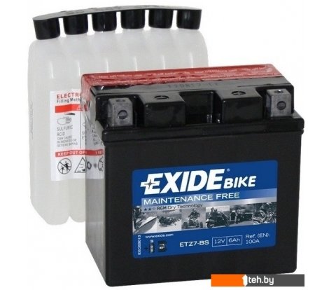  - Мотоциклетные аккумуляторы Exide ETZ7-BS (6 А·ч) - ETZ7-BS (6 А·ч)