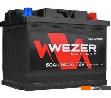 - Автомобильные аккумуляторы Wezer WEZ60500R (60 А·ч) - WEZ60500R (60 А·ч)
