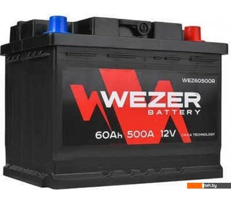  - Автомобильные аккумуляторы Wezer WEZ60500R (60 А·ч) - WEZ60500R (60 А·ч)