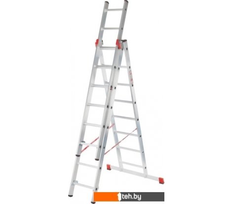  - Лестницы и стремянки Новая высота NV 323 трёхсекционная профессиональная 3x11 ступеней - NV 323 трёхсекционная профессиональная 3x11 ступеней