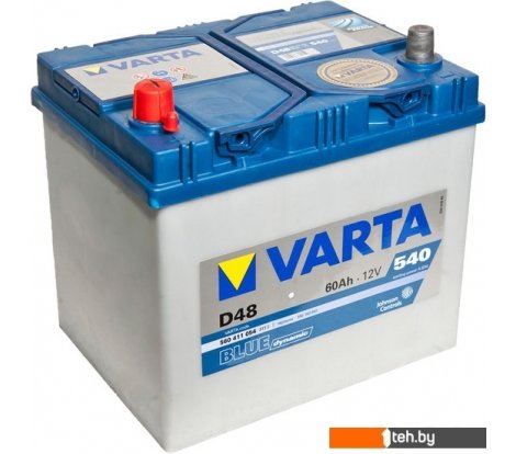  - Автомобильные аккумуляторы Varta Blue Dynamic D48 560 411 054 (60 А/ч) - Blue Dynamic D48 560 411 054 (60 А/ч)