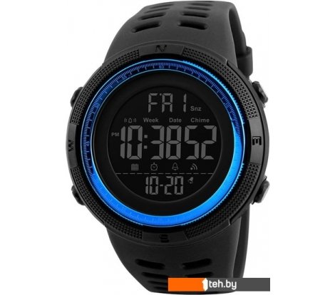  - Наручные часы Skmei 1251 (черный/синий) - 1251 (черный/синий)