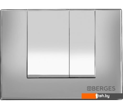  - Клавиши и системы смыва Berges Wasserhaus Novum S2 (матовый хром) - Novum S2 (матовый хром)