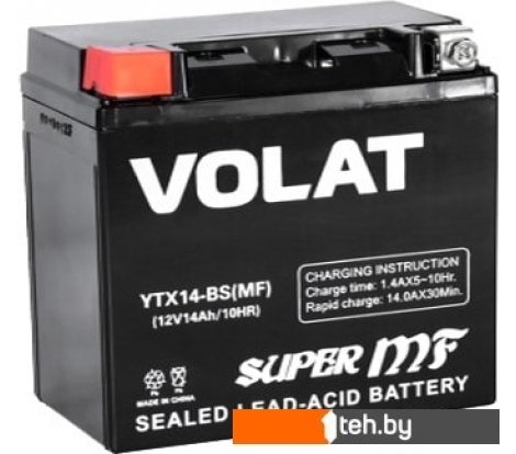  - Мотоциклетные аккумуляторы VOLAT YTX14-BS (14 А·ч) - YTX14-BS (14 А·ч)