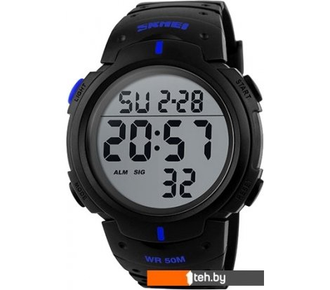  - Наручные часы Skmei 1068 (черный/синий) - 1068 (черный/синий)