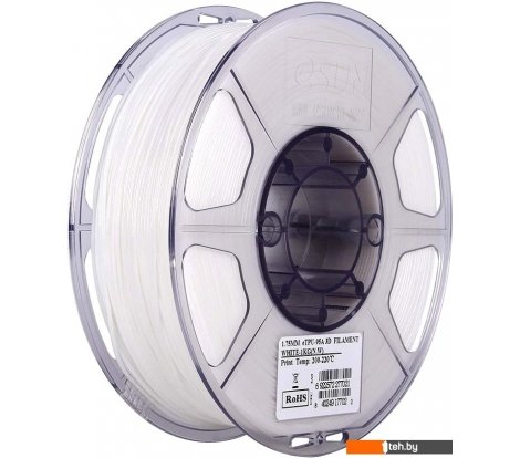  - Расходные материалы и аксессуары для 3D-печати eSUN eTPU-95A 1.75 мм 1000 г (белый) - eTPU-95A 1.75 мм 1000 г (белый)