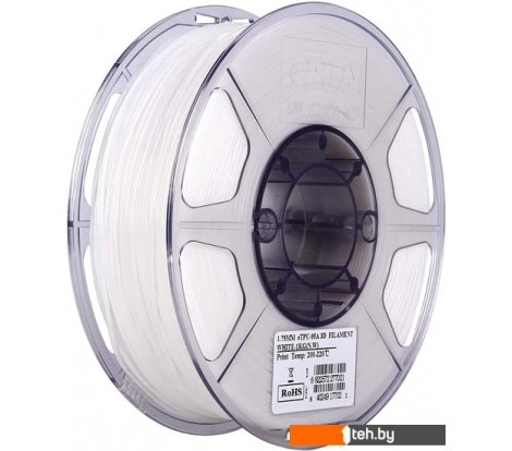 - Расходные материалы и аксессуары для 3D-печати eSUN eTPU-95A 1.75 мм 1000 г (белый) - eTPU-95A 1.75 мм 1000 г (белый)