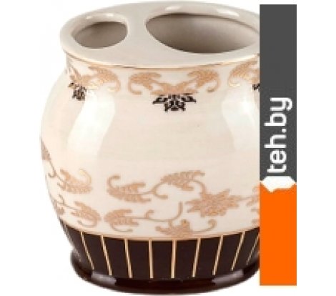  - Аксессуары для ванной и туалета Primanova Julin D-20162 (белый/коричневый) - Julin D-20162 (белый/коричневый)