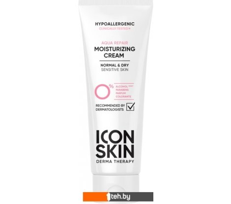  - Косметика по уходу за лицом Icon Skin Крем для лица Aqua Repair Увлажняющий гипоаллергенный для нормальной и сухой кожи 75 мл - Крем для лица Aqua Repair Увлажняющий гипоаллергенный для нормальной и сухой кожи 75 мл
