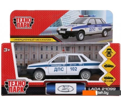  - Игрушечный транспорт Технопарк Lada 21099 Спутник 21099-12POL-WH - Lada 21099 Спутник 21099-12POL-WH