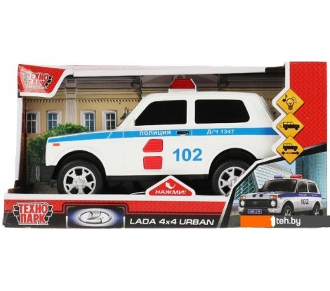  - Игрушечный транспорт Технопарк Lada 4x4 Urban URBANBLACK-20PLPOL-WH - Lada 4x4 Urban URBANBLACK-20PLPOL-WH