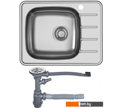 - Кухонные мойки Ukinox Гранд GRM600.480-GT6K 2L (с сифоном S701) - Гранд GRM600.480-GT6K 2L (с сифоном S701)