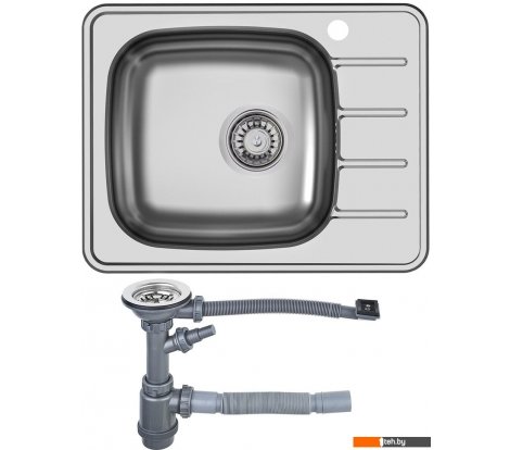  - Кухонные мойки Ukinox Гранд GRM600.480-GT6K 2L (с сифоном S701) - Гранд GRM600.480-GT6K 2L (с сифоном S701)