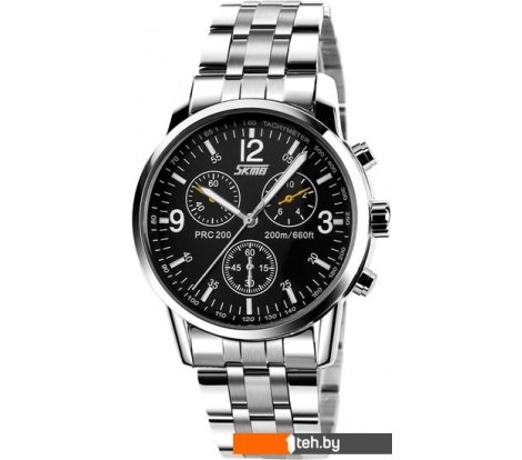  - Наручные часы Skmei 9070 (нержавеющая сталь/черный) - 9070 (нержавеющая сталь/черный)