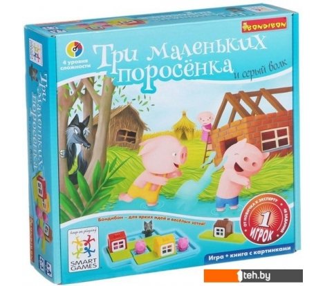  - Настольные игры Bondibon Три маленьких поросенка [ВВ1355] - Три маленьких поросенка [ВВ1355]